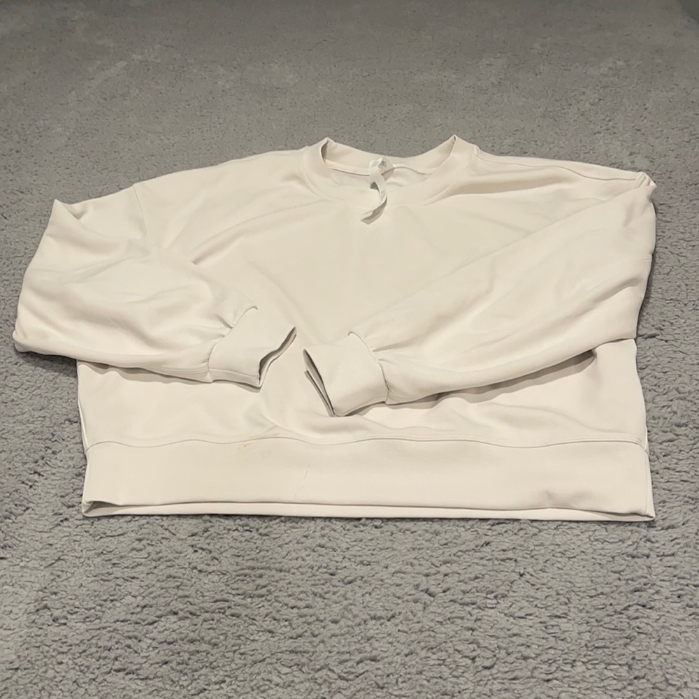 Lululemon Softstreme Perfectly Oversized Cropped Crew size 10